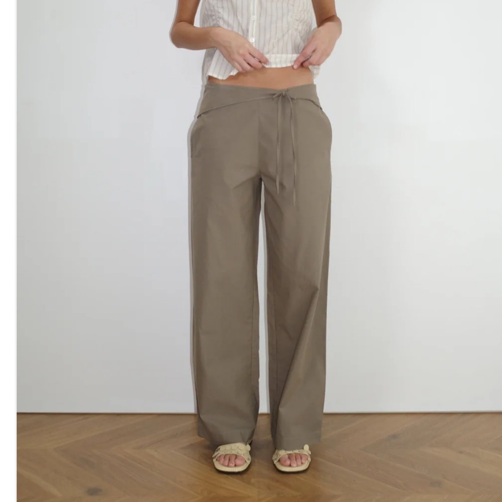 Deiji Studios NWT Belted Pants in clay, size XS